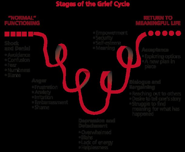 The Grieving Cycle, borrowed from blog.focus-mediation.co.uk